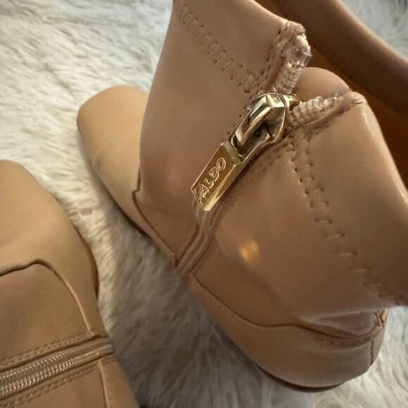 Aldo Marta Beige Ankle Booties Size 7 - Picture 10 of 15